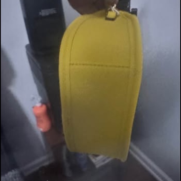 Women’s Luxor Collection Vegan leather small yellow crossbody bag - Picture 5 of 7